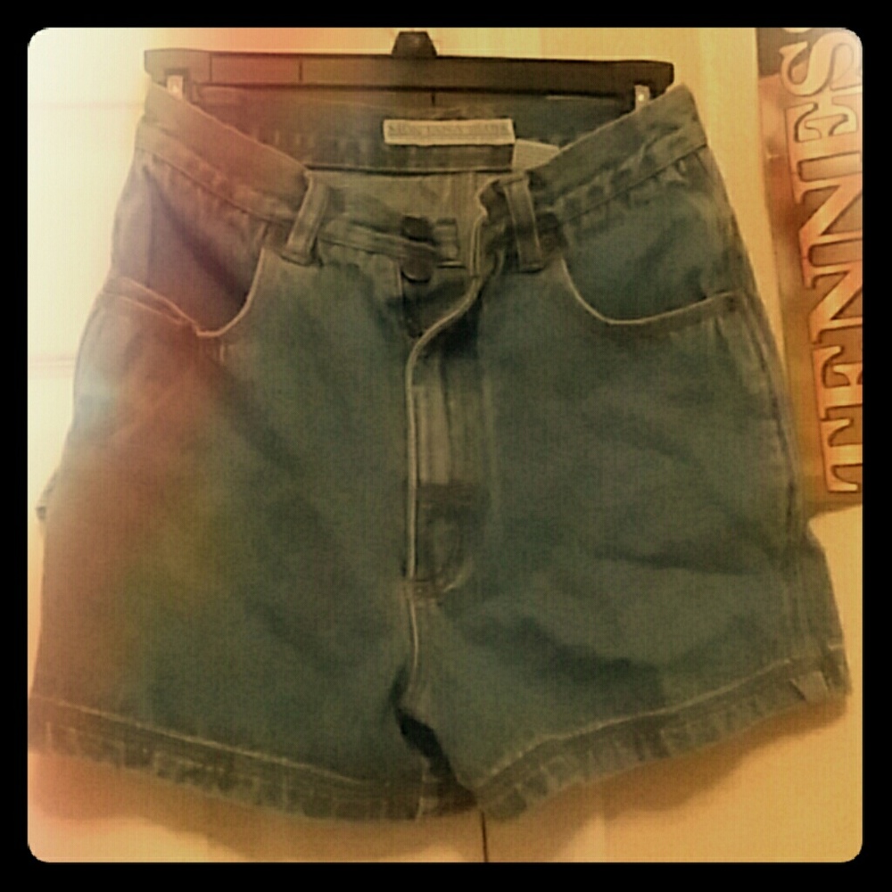 Denim High Waisted Shorts